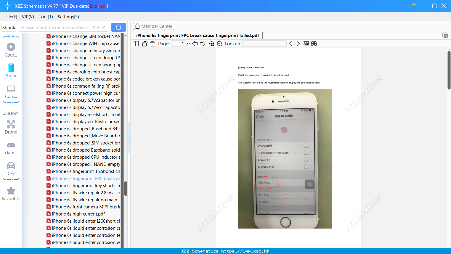 IPhone 6s Fingerprint FPC Break Cause Fingerprint Failed